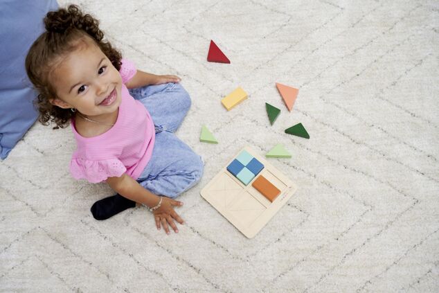 Montessori Štvorce skladačka puzzle