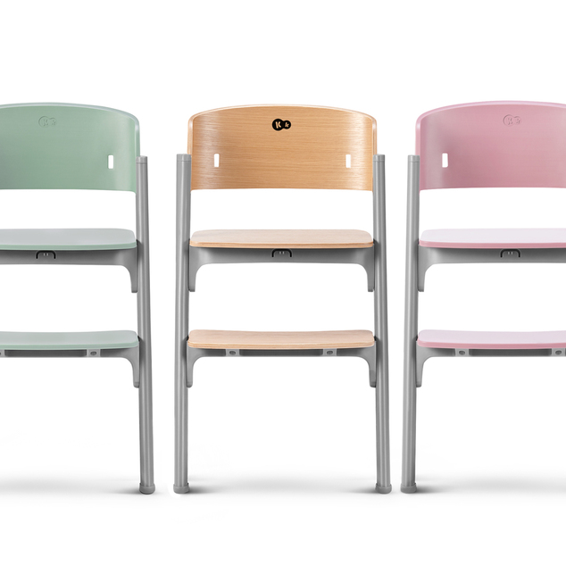 KINDERKRAFT SELECT Set jedálenská stolička Livy Aster Pink + lehátko Calmee, Premium