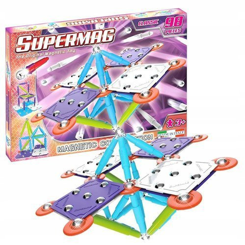 SUPERMAG magnetická stavebnica Classic trendy 98ks
