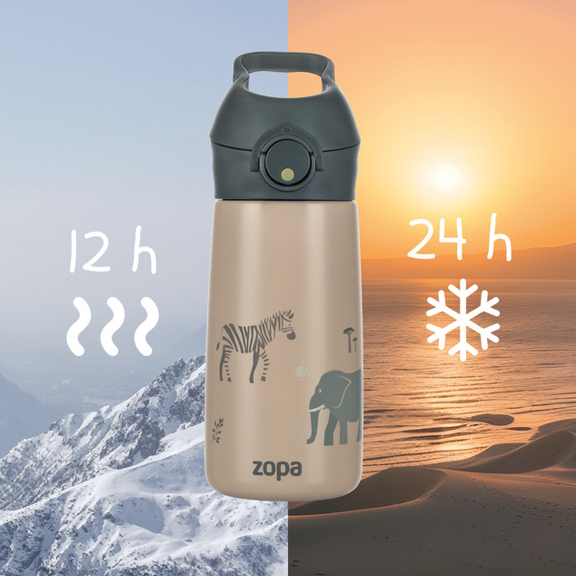Termoska na pitie so slamkou 400 ml, Dino