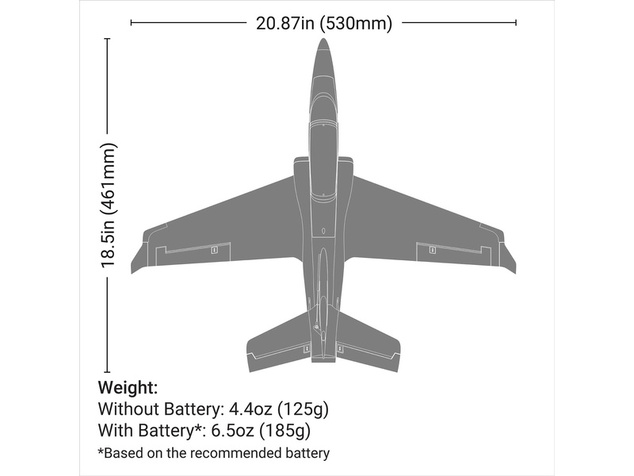 E-flite Viper EDF 0.53m SAFE Select BNF Basic