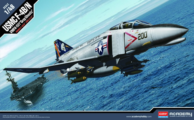 Modellbausatz Flugzeug 12315 - USMC F-4B/N VMFA-531 "GRAY GHOSTS" (1:48)