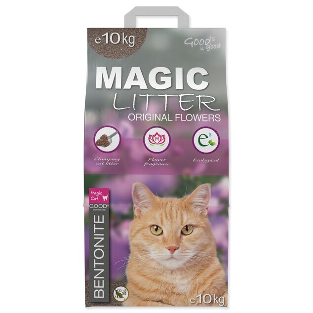 Podstielka Magic Litter Bentonite Original Flowers 10kg