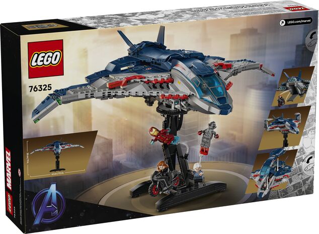 LEGO® Marvel 76325 Avengers 2: Vârsta lui Ultron Avionul Quinjet