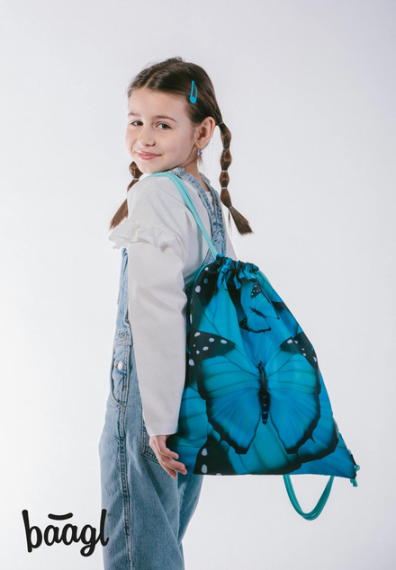 BAAGL SADA 5 Airy Plus Butterfly: zaino, astuccio, sacchetto, grembiule, portafoglio