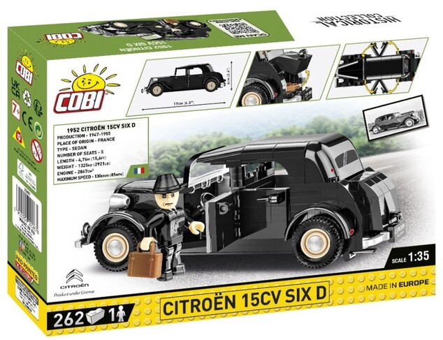 Cobi Citroën 15CV SIX D, 1:35, 262 k, 1 f