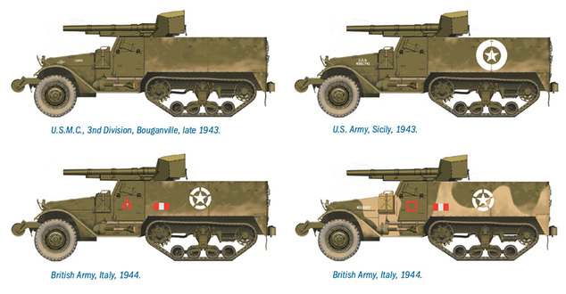 Fast Assembly military 7510 - M3 75mm HALF TRACK (1:72)