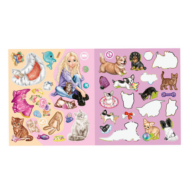 Stickerworld Top Model, Modelky so štěniatkom a mačiatkami