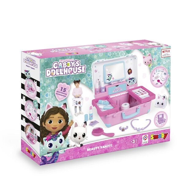 Smoby Gabby's Dollhouse Kozmetický kufrík s príslušenstvom