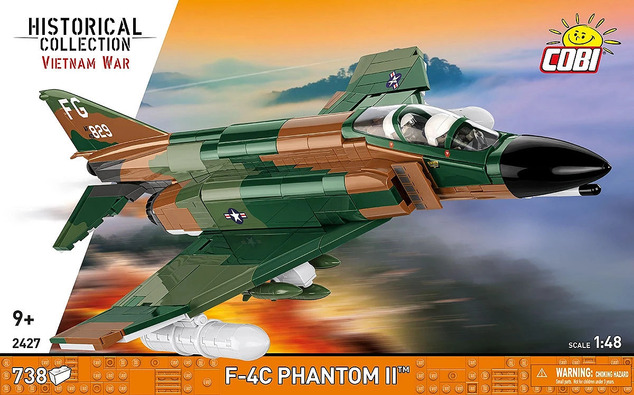 Cobi 2427 Vietnam War F-4C Phantom II, 1:48, 738 k