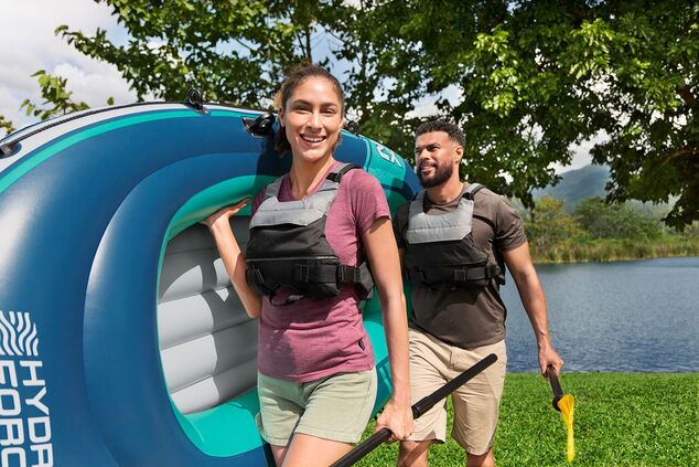 Bestway 61153 Nafukovací čln Trek X2 s príslušenstvom, 232 x 118 cm