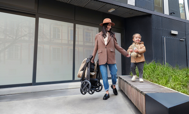 KINDERKRAFT Kočík kombinovaný 3v1 Newly Classic black + Mink PRO