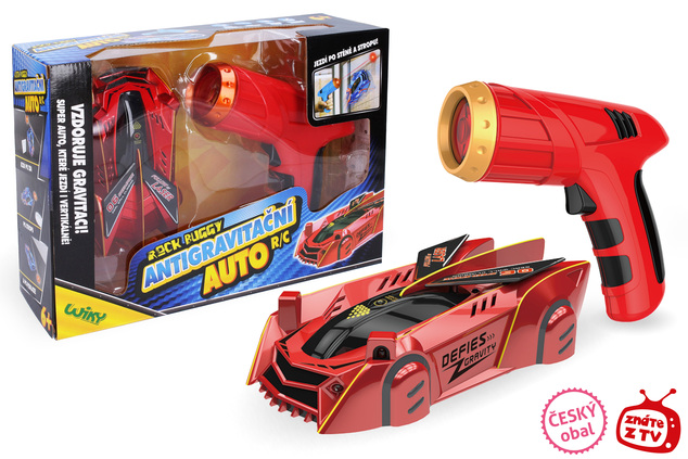 ROCK BUGGY Auto antigravitačné RC s laserom 15 cm červené