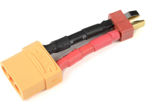 Konverzný kábel Deans prístroj - XT-90 batéria 12AWG