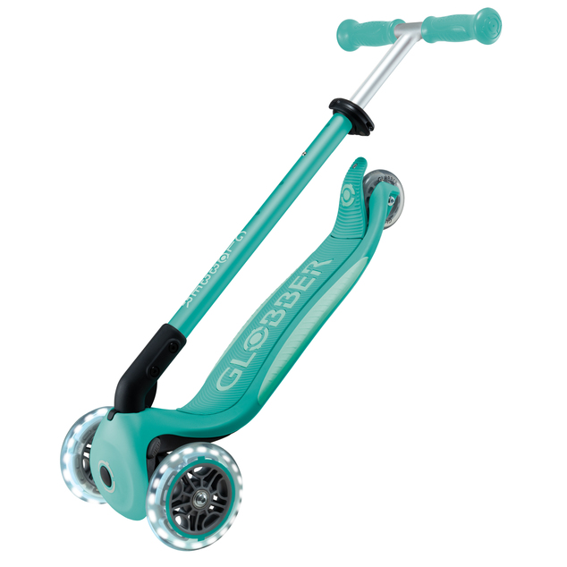 Globber detská skladacia kolobežka Elite Lights Dark Mint