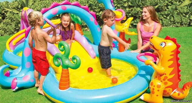 Bazénové hracie centrum INTEX 57135 Dinoland 333x229x112 cm