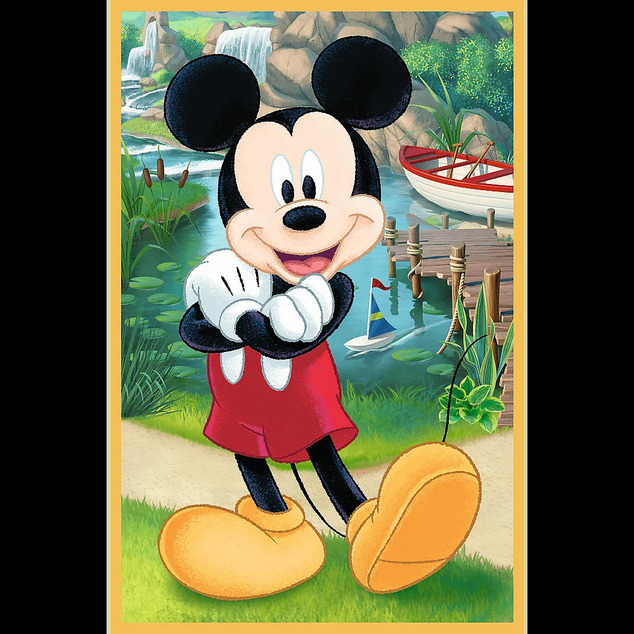 Trefl Puzzle 3x50 Mickey Mouse und Freunde / Maus im Urlaub