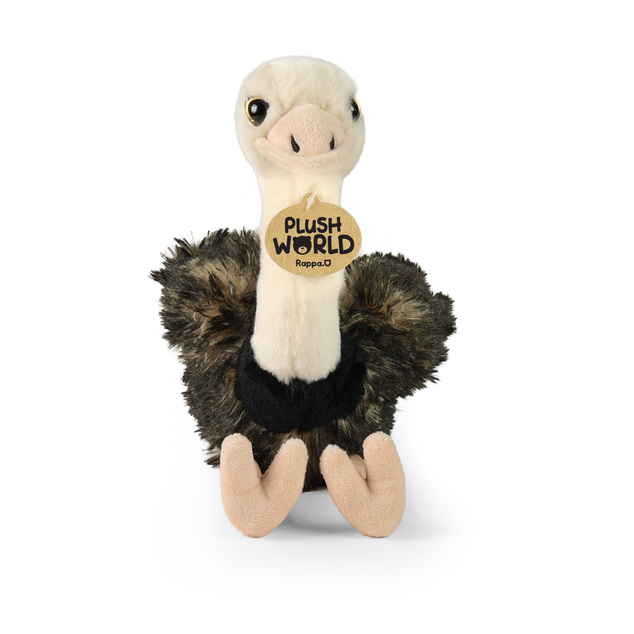 Autruche en peluche 33 cm ECO-FRIENDLY PLUSH WORLD
