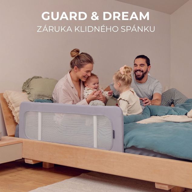 Kinderkraft Zábrana na postel Guard&amp;Dream Light Grey