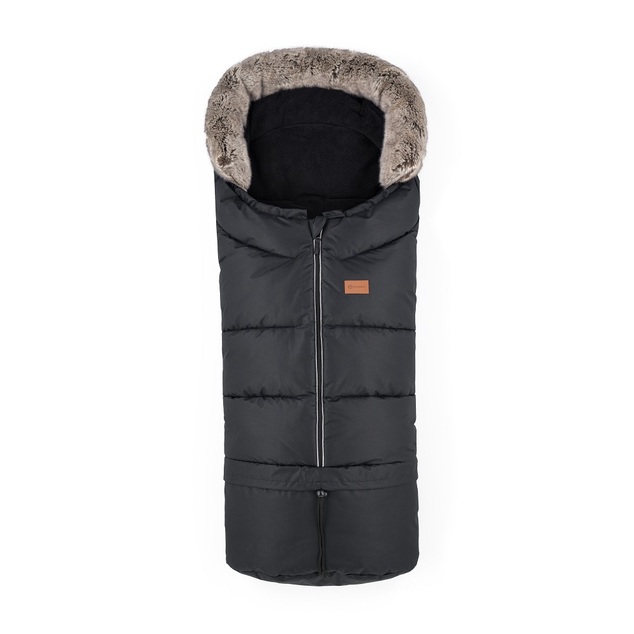 PETITE&amp;MARS Arctic 4in1 téli hálószák + Furry Forever Black kocsira való kesztyű