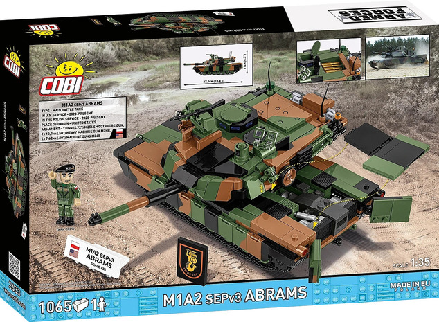 Cobi Forțele Armate M1A2 Abrams SEPv3, 1:35, 1065 p, 1 f