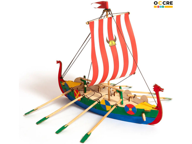 OCCRE Vikingská loď stavebnica pre deti