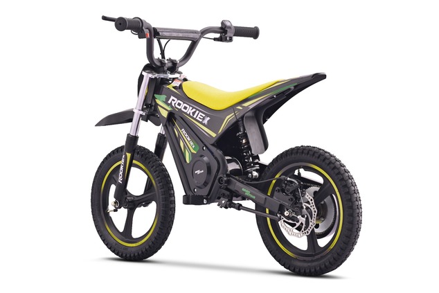 Minimoto elettrica per bambini ROOKIE X 24V (12"), verde, Batteria al litio, 250W Bezu