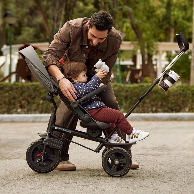 KINDERKRAFT Tricycle Aston 2 Plus Navy, 9m+