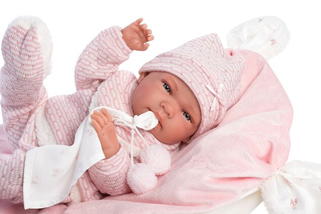 Llorens M738-60 oblečenie pre bábiku bábätko NEW BORN veľkosti 40-42 cm s doplnkami
