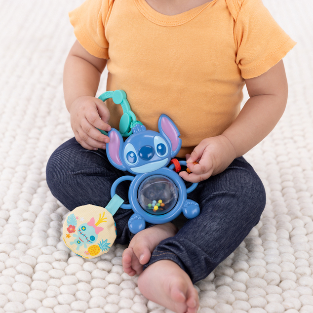 Bright Starts Jucărie pe inel C senzorială Stitch Tummy Tumble™