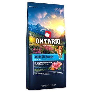Krmivo Ontario Adult All Breeds Monoprotein Tuna &amp; Sweet Potatoes 12kg