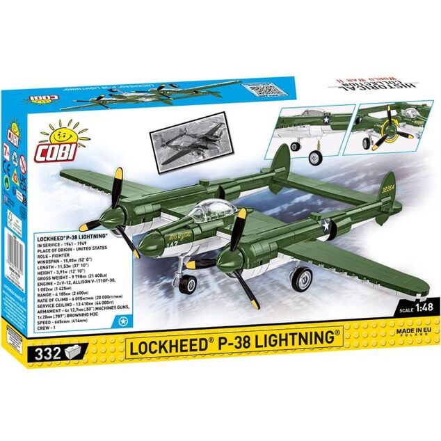Cobi II WW Lockheed P-38 Lightning, 1:48, 335 k