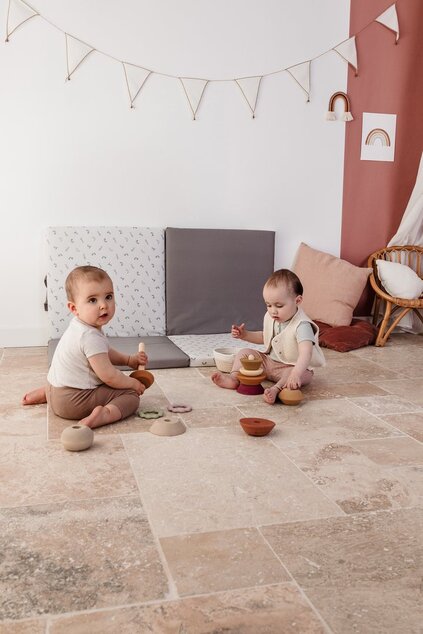 Tappetino da gioco pieghevole imbottito per bambini 3 in 1, Bunny