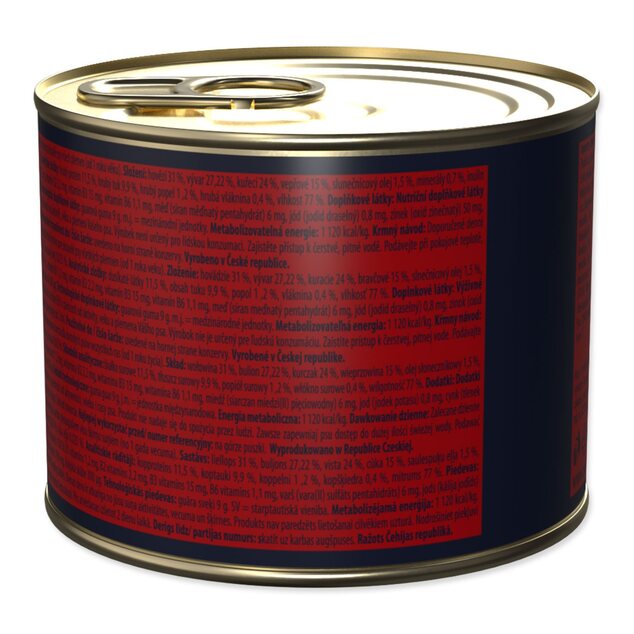 Konzerva Ontario Adult hovädzie paté s príchuťou spirulíny 200g