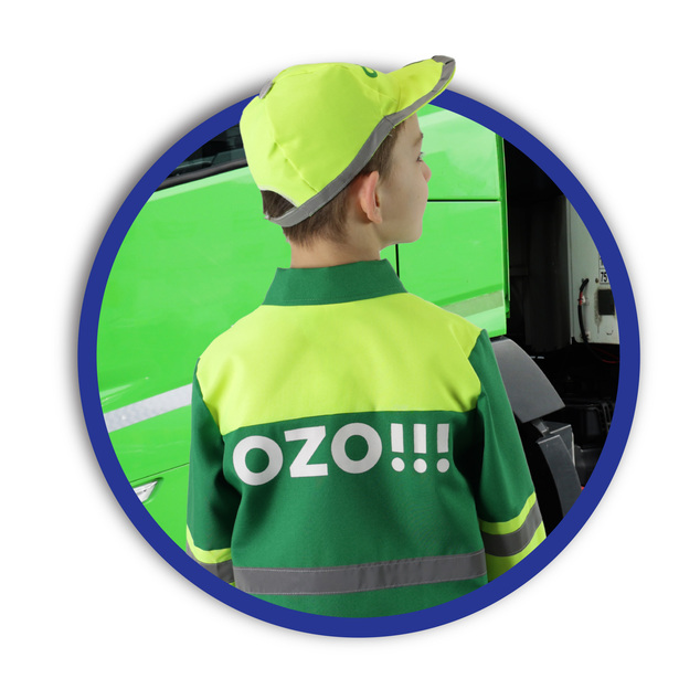 Kinder-Müllmann-Kostüm OZO!!! (M)