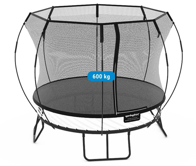 Springfree Trampoline® Compact Round (R54) Trampolína s ochrannou sieťou, 240 × 240 cm