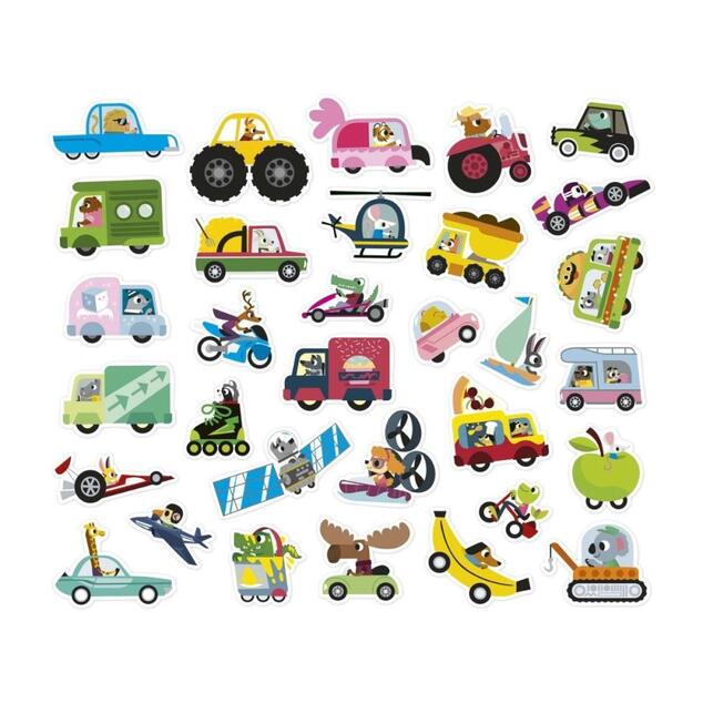 Janod Stickers Samolepky Dopravné prostiedky 200 ks