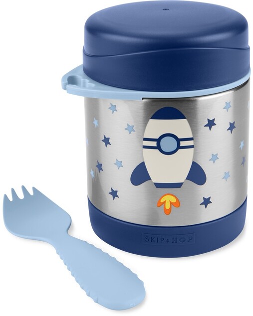 SKIP HOP Spark Style Termoska na jedlo s lyžičko/vidličkou Raketa 325 ml, 3+