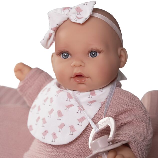 Antonio Juan 11325 KIKA - realistická bábika so zvukmi a mäkkým látkovým telom - 27 cm