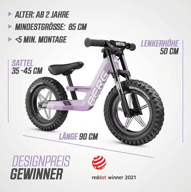 BERG Biky Cross Purple Handbrake