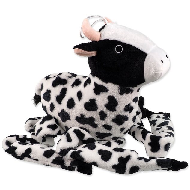 Giocattolo Dog Fantasy Jumbo mucca squeaker e fruscio 90cm