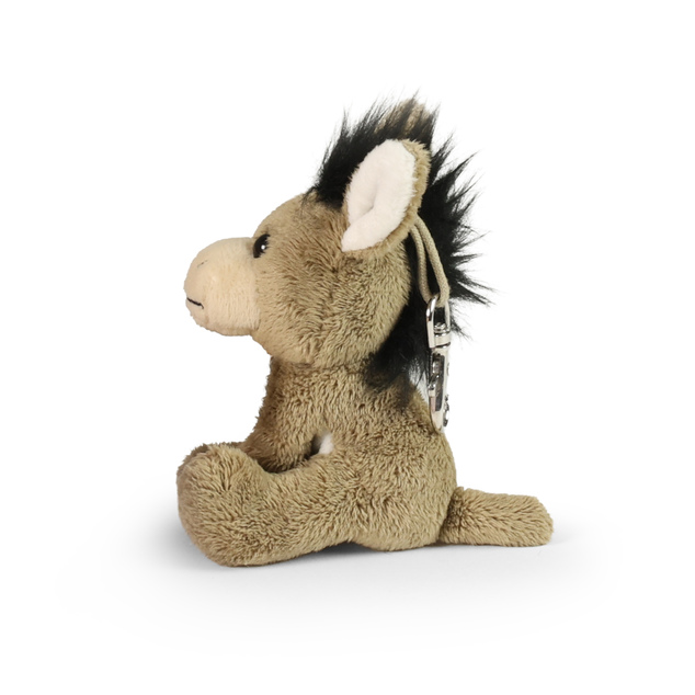 Portachiavi in peluche / ciondolo asino 9 cm ECO-FRIENDLY PLUSH WORLD