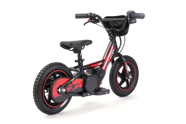 Detské elektrické odrážadlo RIRIBIKE RTX3 24V (12”), červené, Lítiová batéria, 100W Motor