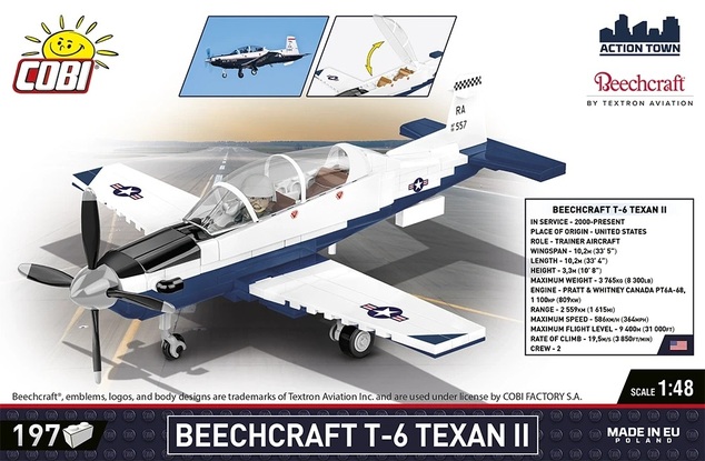 Cobi Beech T-6 Texan II (USAF), 1:48, 192 k