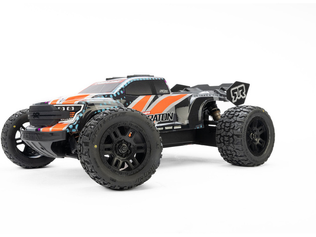 Pro-Line koleso 1:16 s pneu Jaeger, disk Split Six čierny 12mm (2): Arrma Mini Kraton