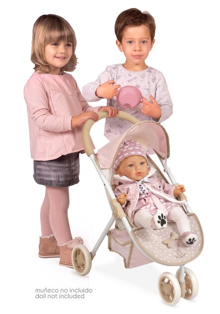 DeCuevas 90243 Passeggino sportivo per bambole a tre ruote DIDI 2021 - 55 cm