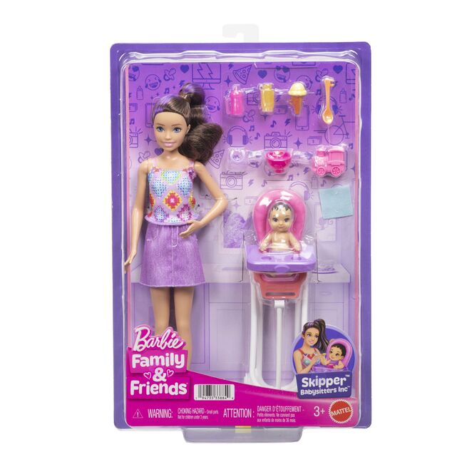 Mattel Barbie Skipper™ BABYSITTERS babysitter con seggiolone