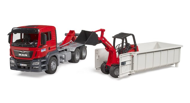 Bruder Nákladné auto MAN - kontajner, nakladač Schaffer