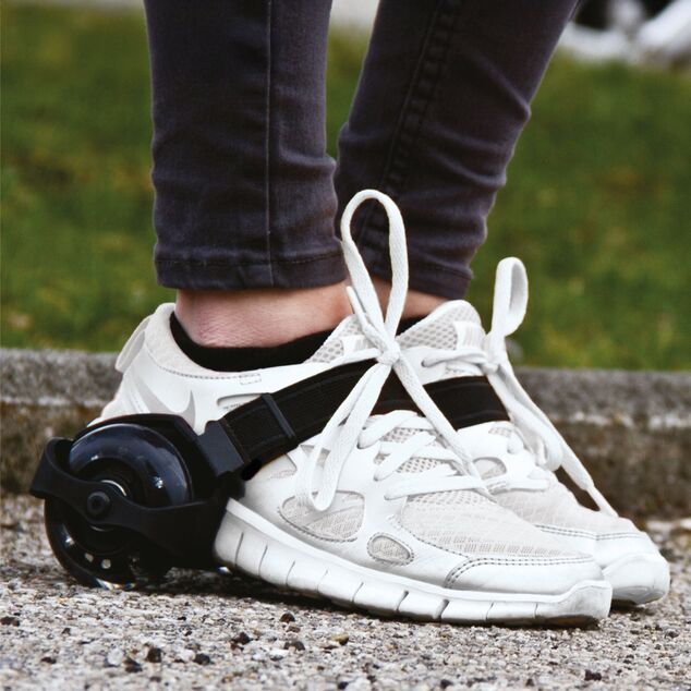 Schildkröt - 1 paio di ruote per scarpe con luce LED – Flashy Rollers