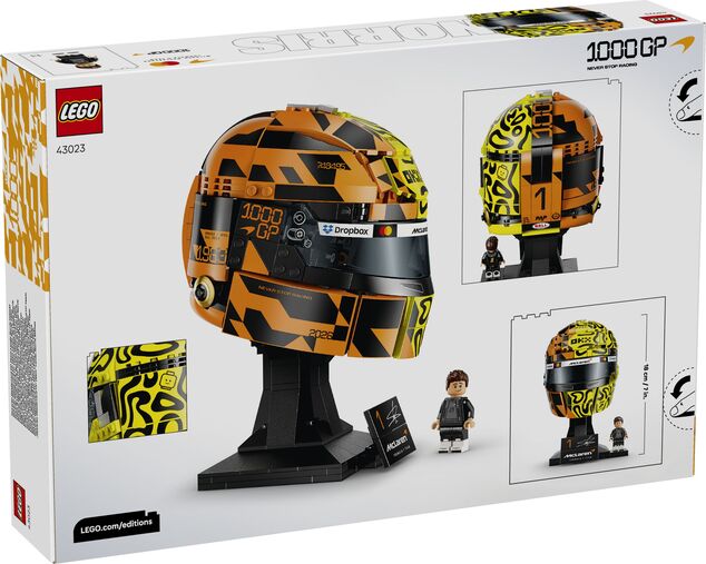 LEGO® Editions 43023 Casco Lando Norris del equipo McLaren Mastercard F1®